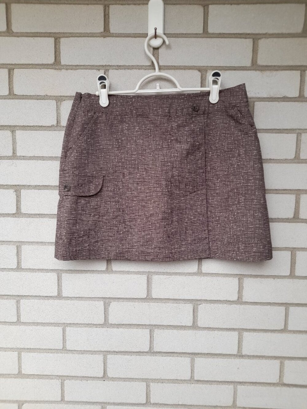 Brown Mini Skirt Skort Size Small Avia